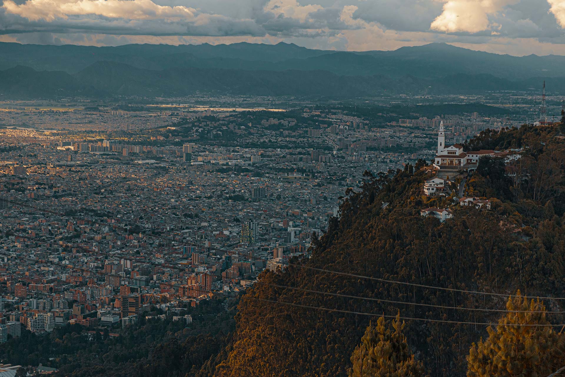 As colinas orientais de Bogotá